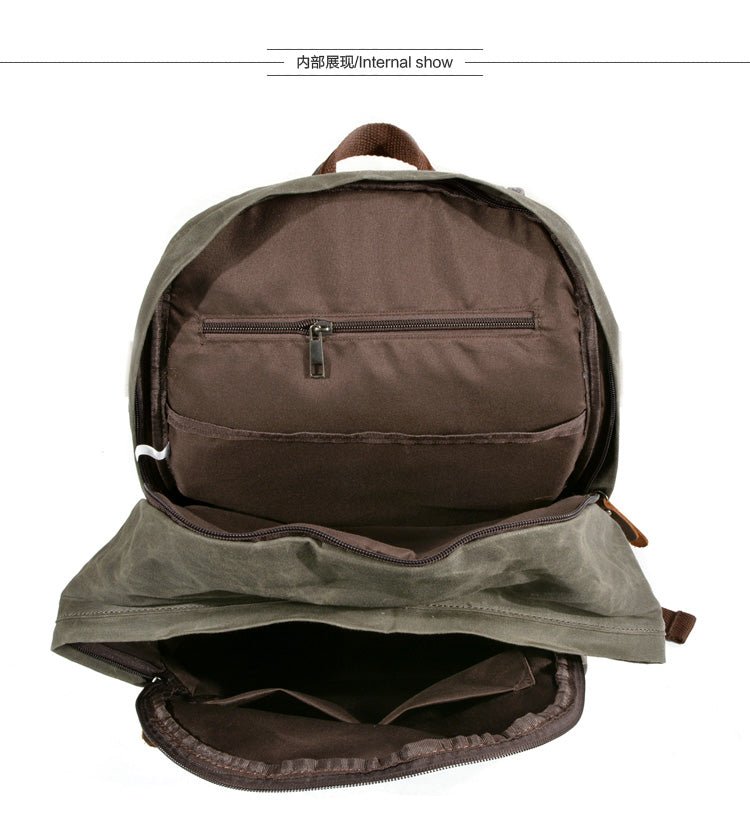 Retro Wax Canvas Backpack - More than a backpack