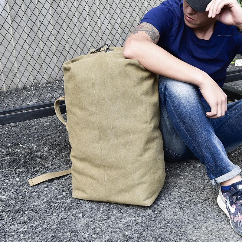 'The Military' - Canvas Duffel Backpack - More than a backpack