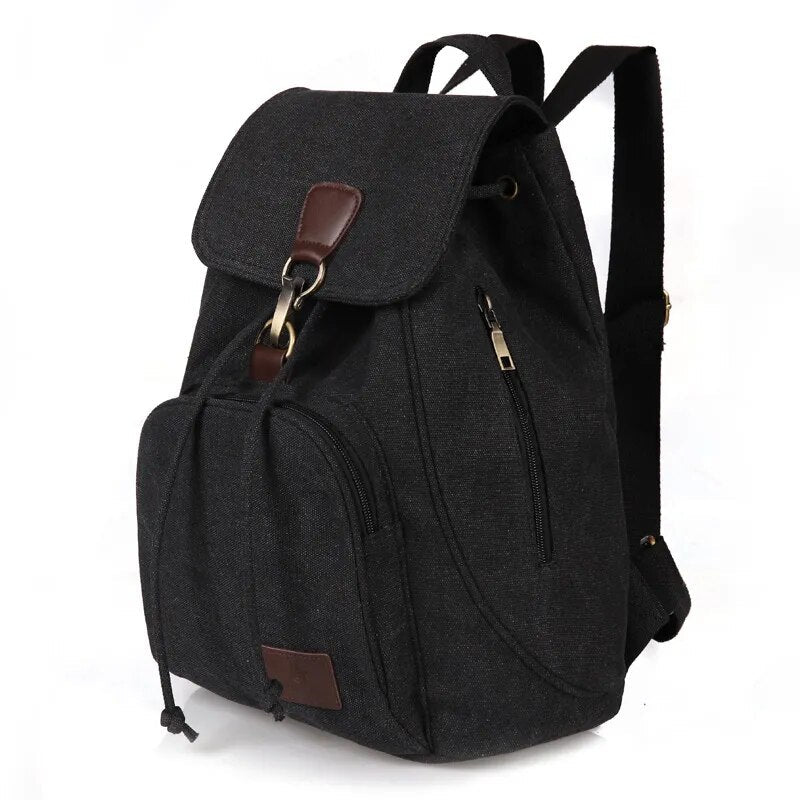 Vintage Drawstring Canvas Backpack - More than a backpack