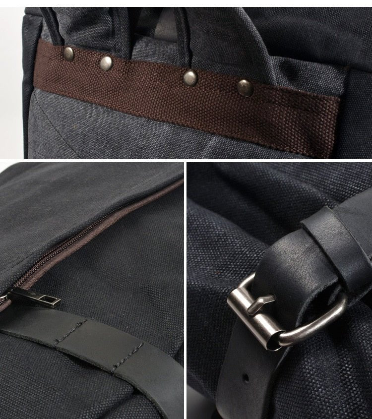 Vintage Waxed Canvas Rolltop Backpack - More than a backpack