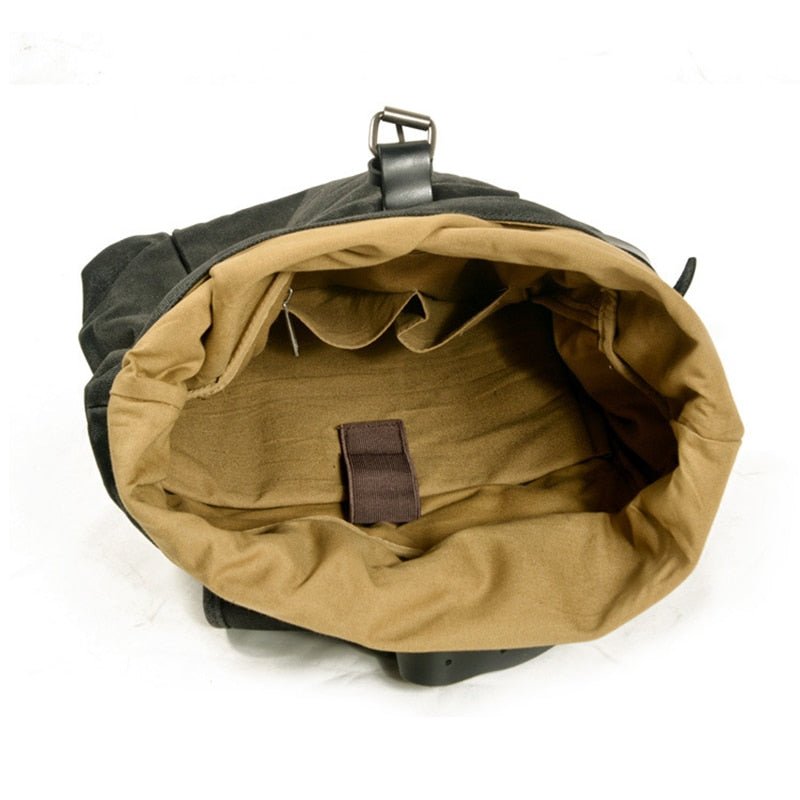 Vintage Waxed Canvas Rolltop Backpack - More than a backpack