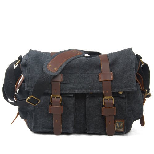 Medway Messenger Bag Durable Leather Canvas Bag Stylish 