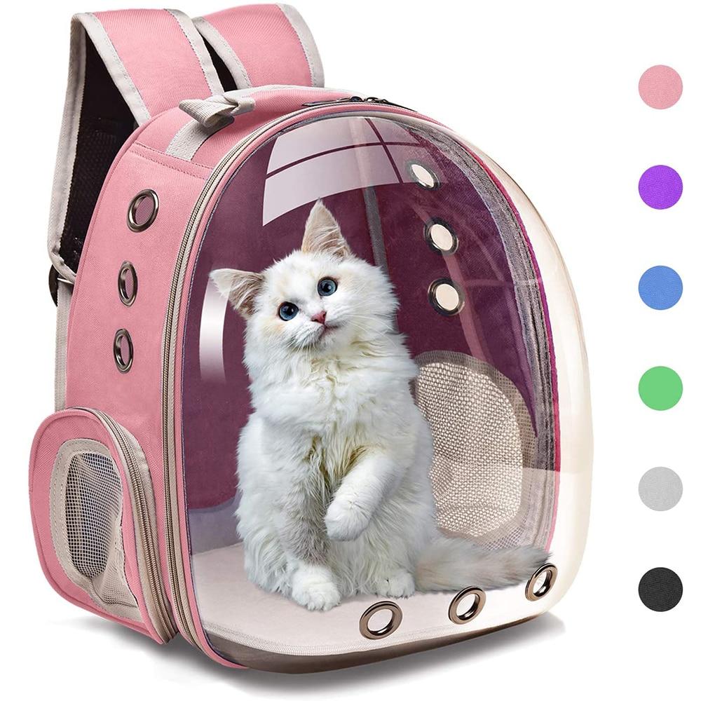 Cat Carrier - Breathable Space Bubble Cat Backpack, Blue
