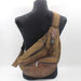 Coffee Canvas Crossbody Backpack - More than a backpack