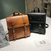 Faux Leather Mochila Satchel Backpack - More than a backpack