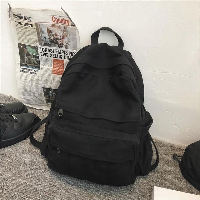 classic canvas mini backpack Pocket Front Canvas Backpack