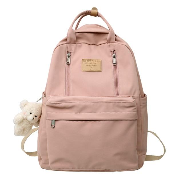 pink backpack bag