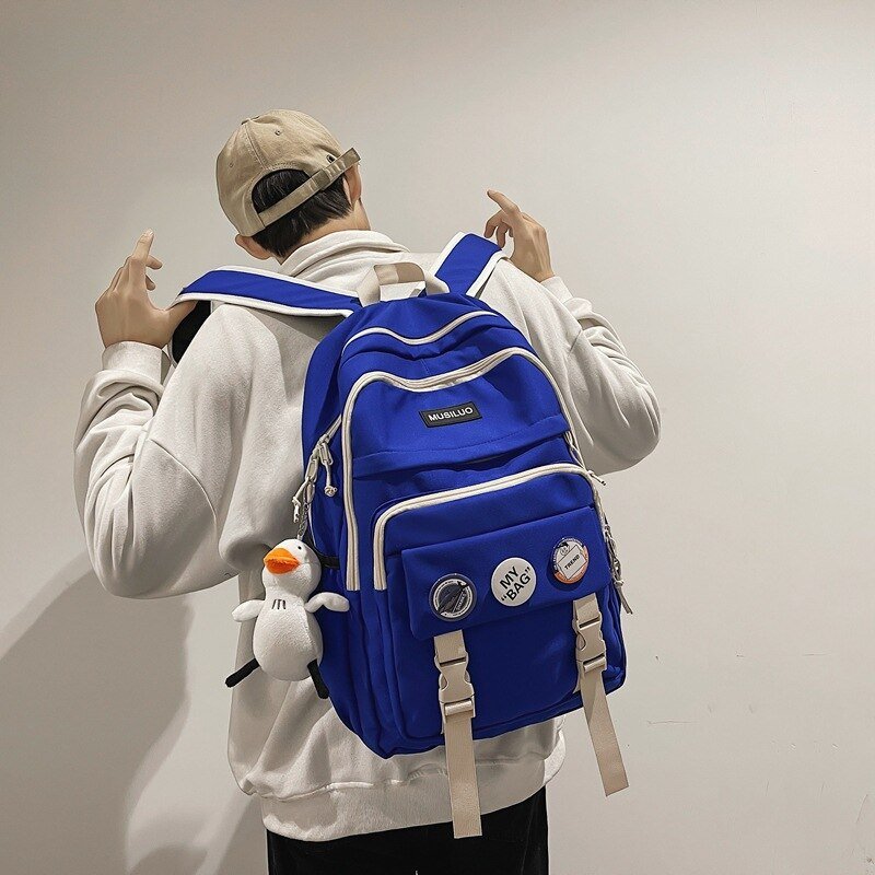 Korean Badges Waterproof School Backpack - More than a backpack