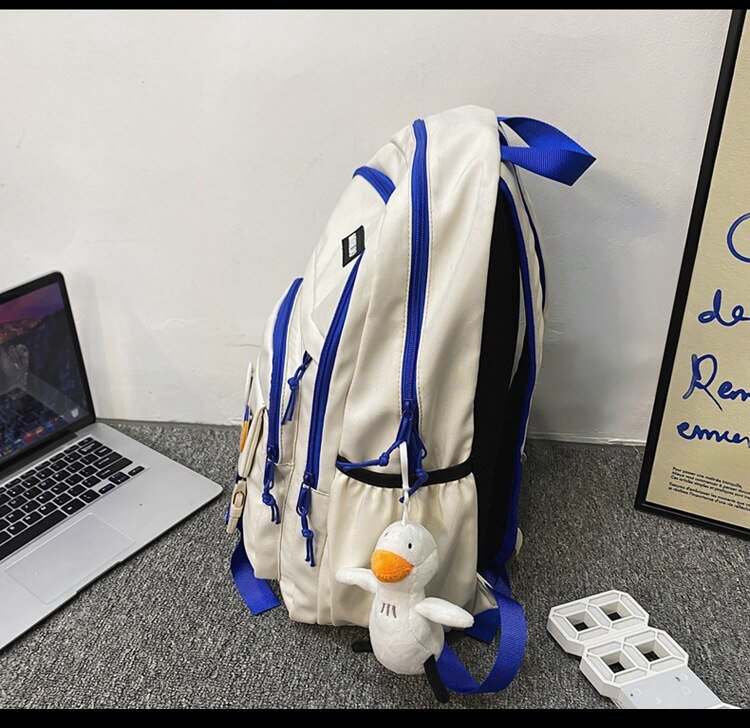 Korean Badges Waterproof School Backpack - More than a backpack