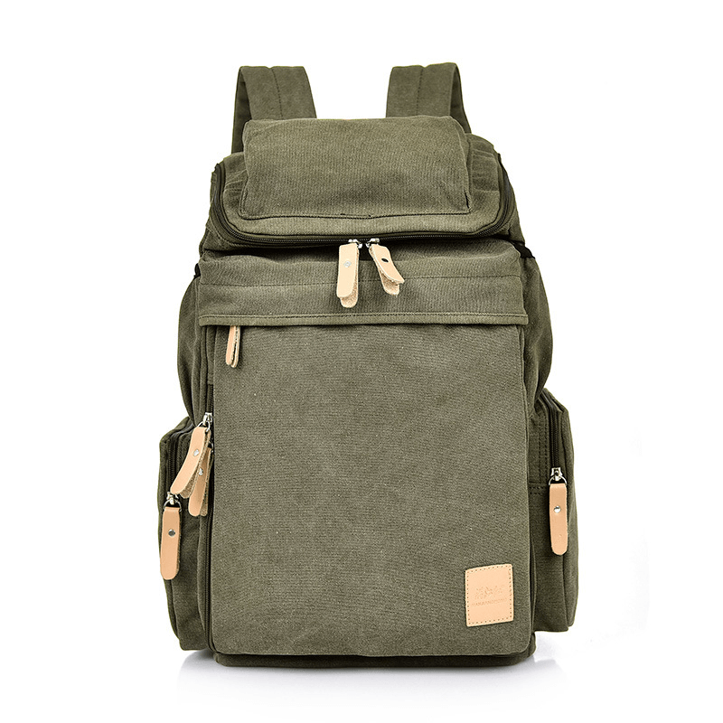 Men's Large Canvas Travel Backpack - High Quality Material — More than ...