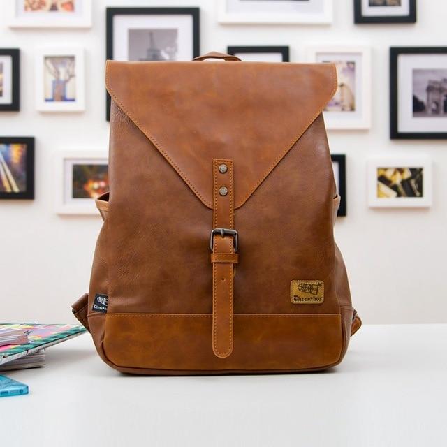 'The Vintage Traveler' - Faux Leather Backpack - More than a backpack