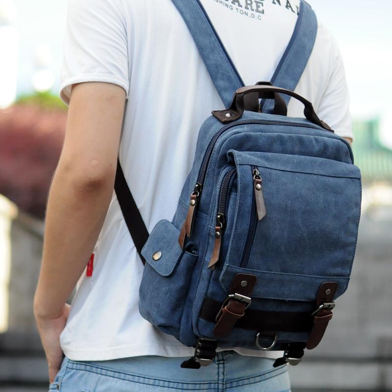 backpack and crossbody travel Small Vintage Travel Crossbody/Backpack