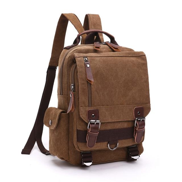 backpack or crossbody for travel Small Vintage Travel Crossbody/Backpack, Brown